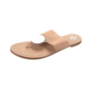 Tory Burch Miller Cloud‎ Sandals Leather Thong Sandals Minimalist Gold Hardware